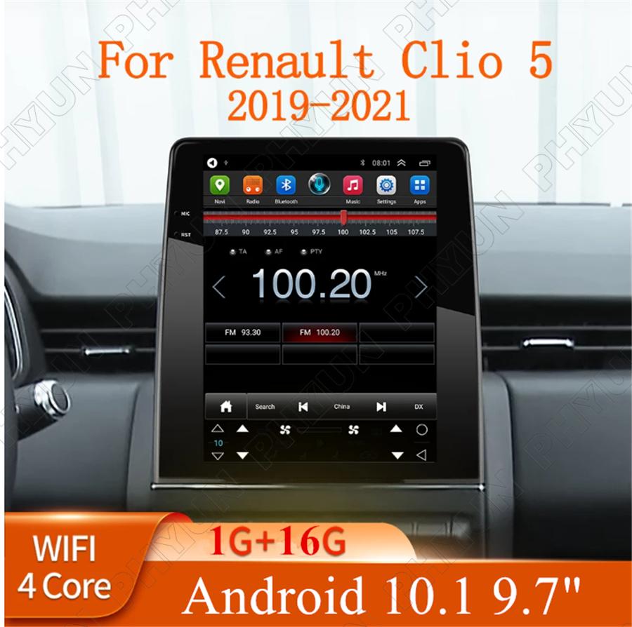 DLYAXFG Autoradio 1 Din Android 11.0 Radio pour R-enault Clio3