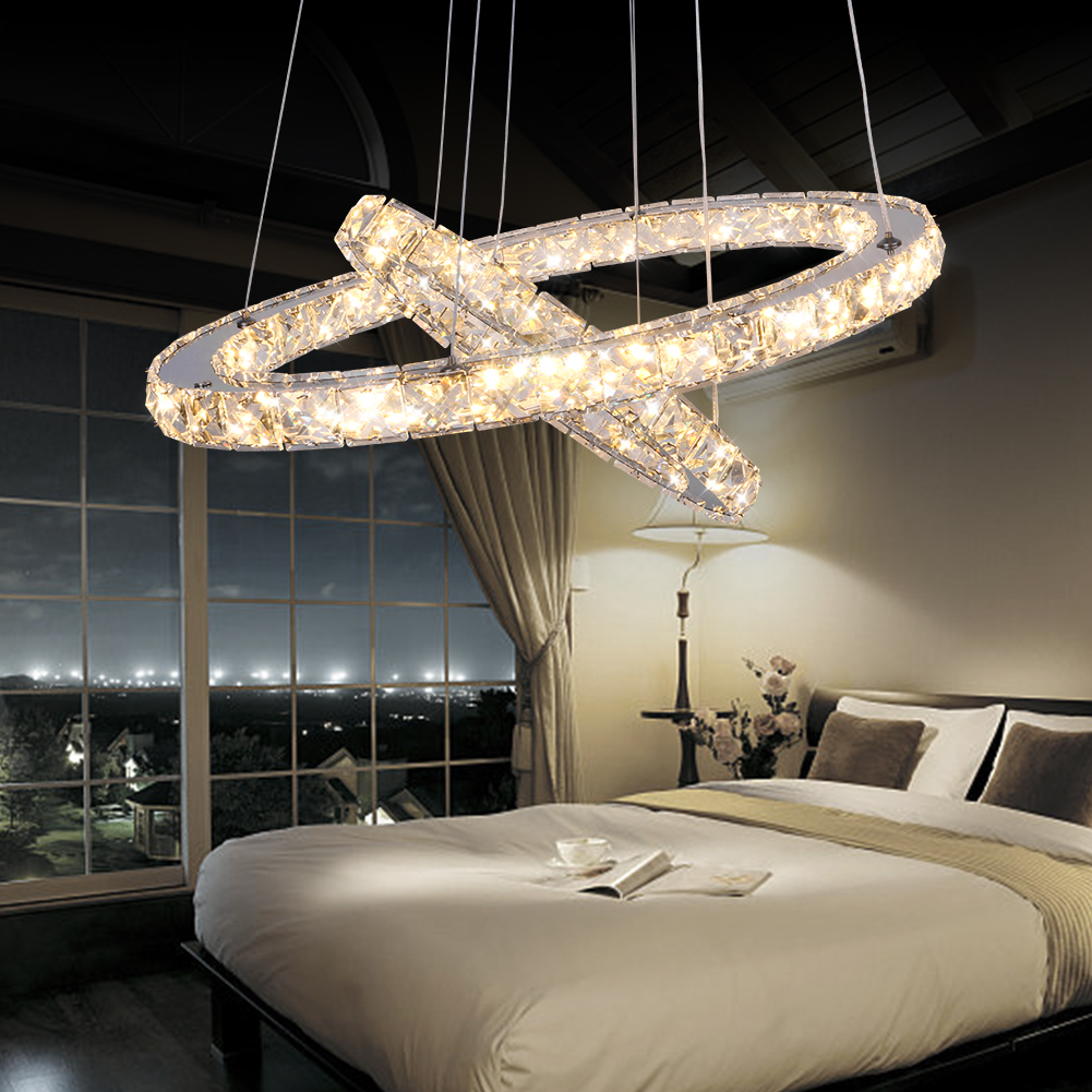 Details about LED Crystal Ring Pendant Light Chandelier Lamp Ceiling Fixture DIY Home Decor Details about LED Crystal Ring Pendant Light Chandelier Lamp Ceiling Fixture DIY Home Decor