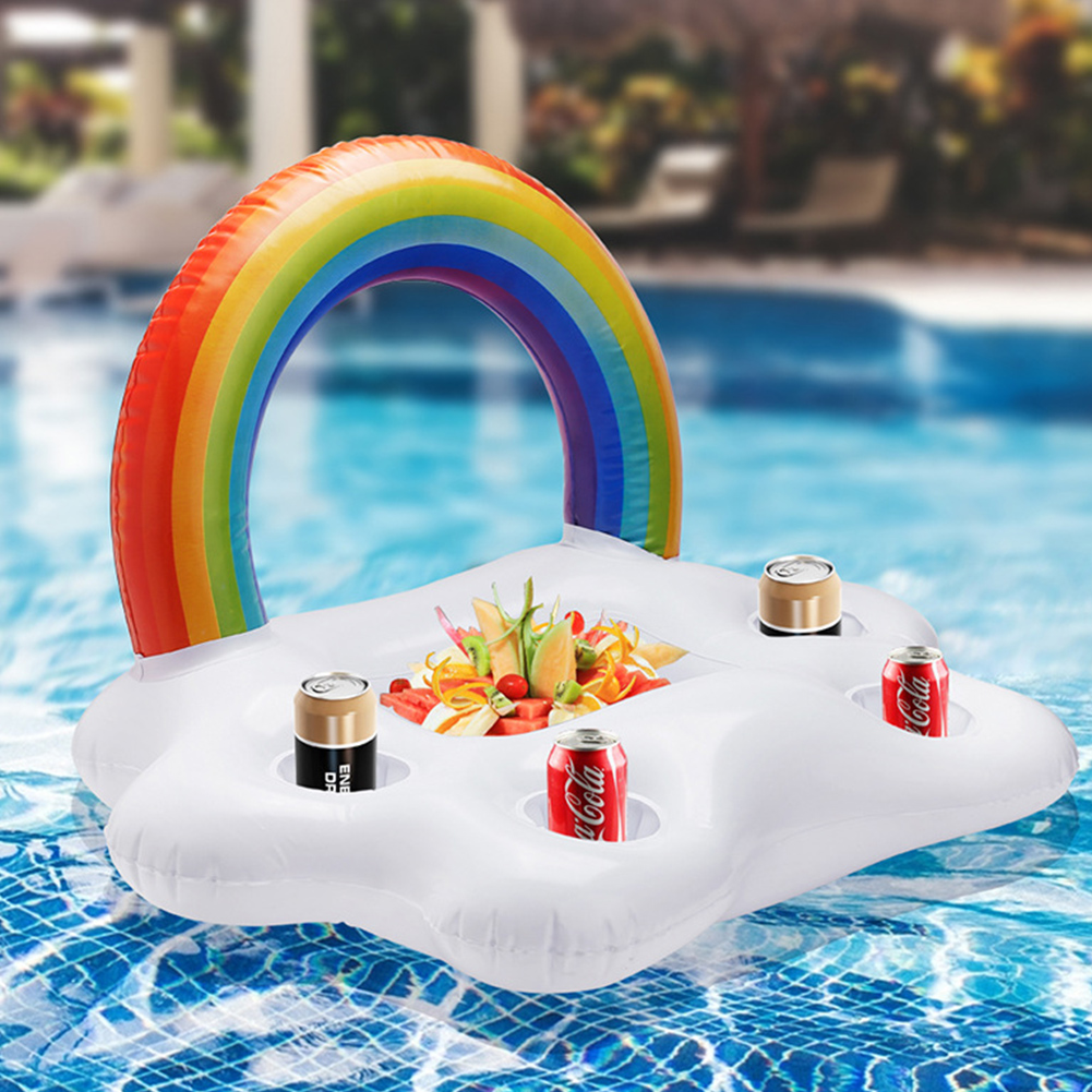 Inflatable Pool Table Serving Floating Beer Drink Water Ice Bar Tray Food Party Ebay