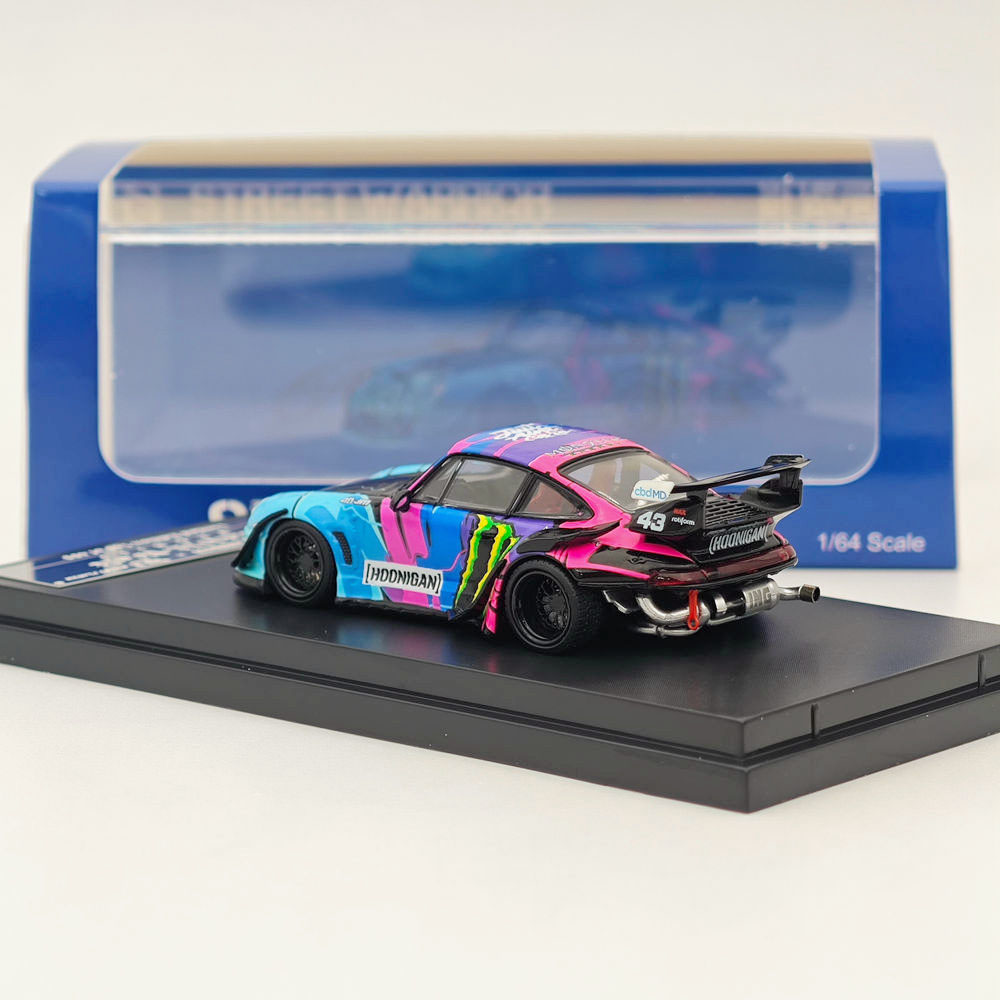 1/64 STREET WARRIOR Porsche 993 RWB Monster Energy painting