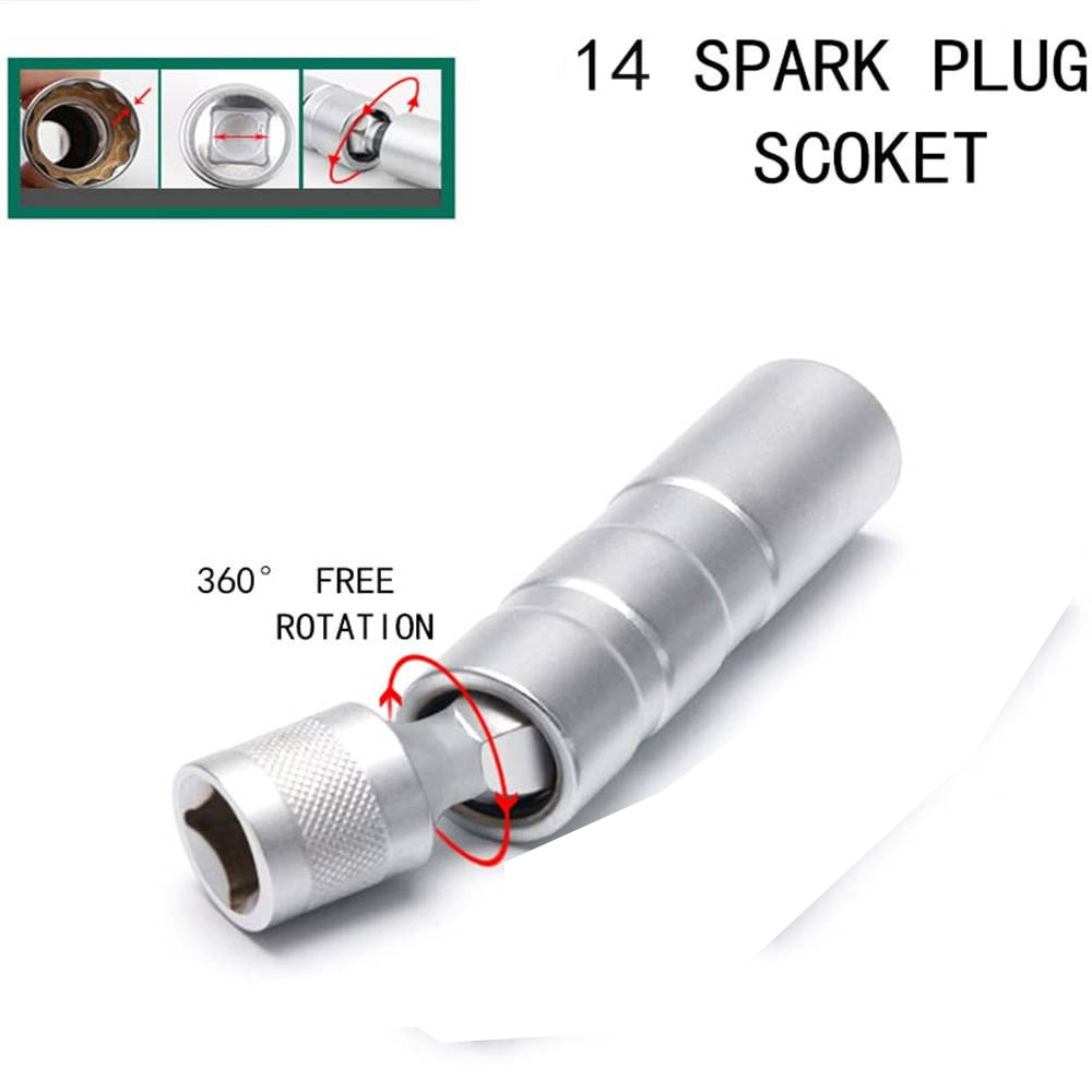 16mm Magnetic Swivel Spark Plug Socket Thin Wall 12 Point 3/8" Drive Fit For BMW - View #11