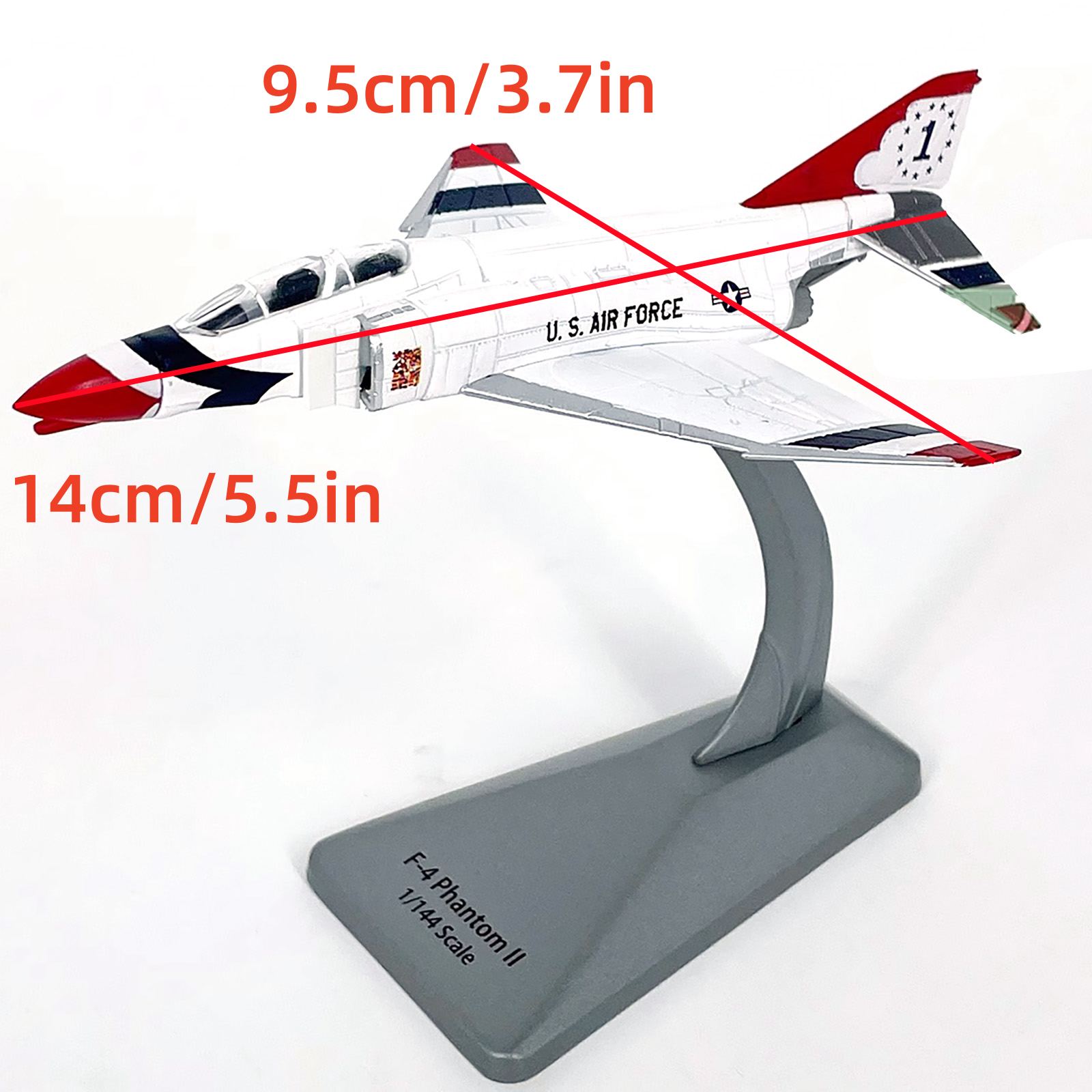 航空機・ヘリコプター F-4 Phantom II FINAL SPECIAL 1/144 1/144 Scale Diecast Alloy USAF F-4 Phantom II Fighter Military