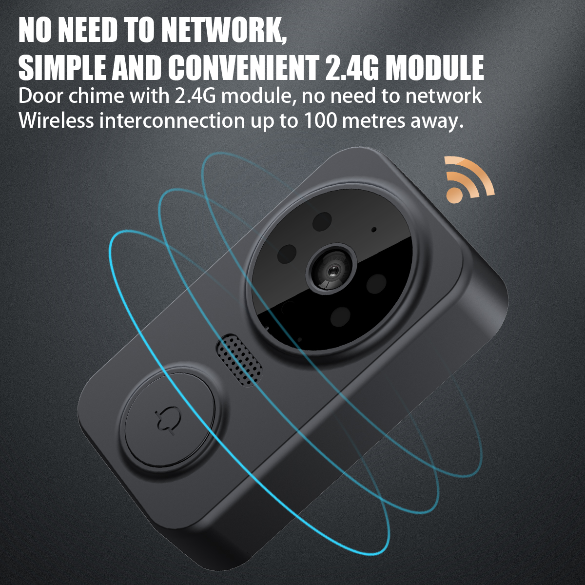 Visual Intercom Doorbell With Screen HD Video Wireless Smart Home Monitor Night Vision Two-Way Audio Security Doorbell Camera - 30 - View #10