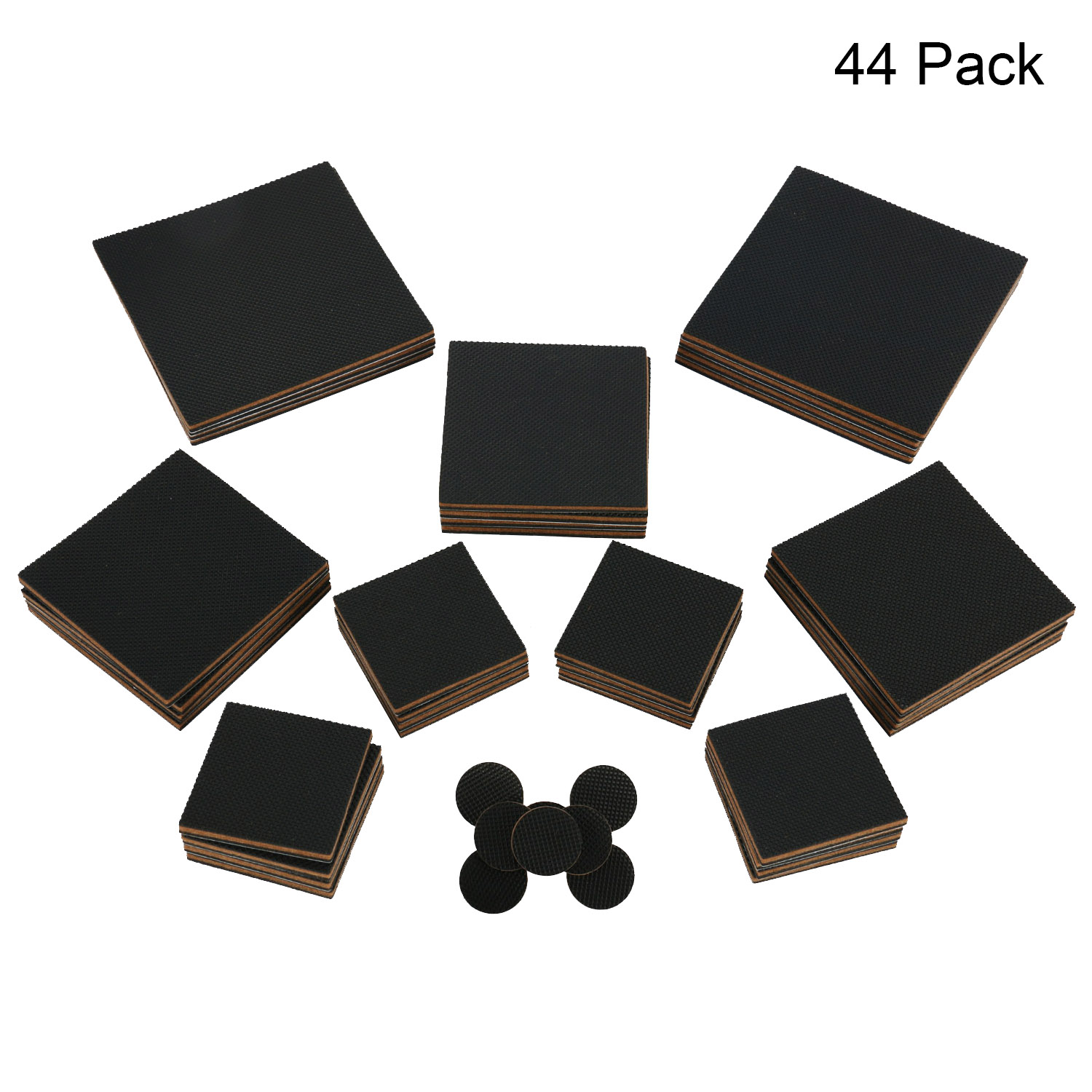44pcs Non Slip Furniture Pads Reliable Adhesive Rubber For