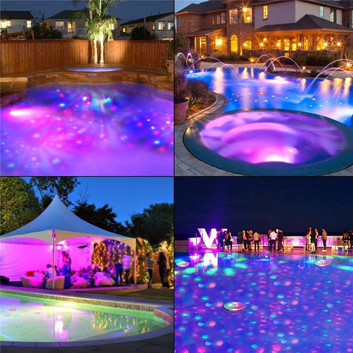 floating lights for pool party