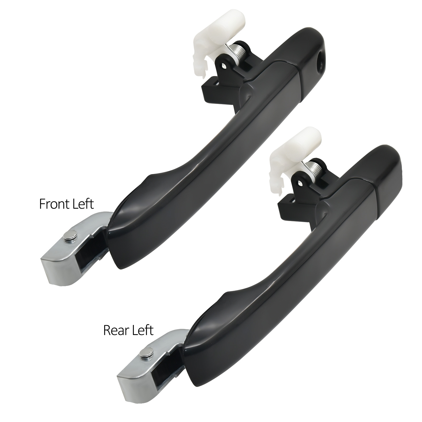 Complete Set Of 4 Exterior Door Handles For 2002-2006 Honda CR-V (Front & Rear, Textured Black)