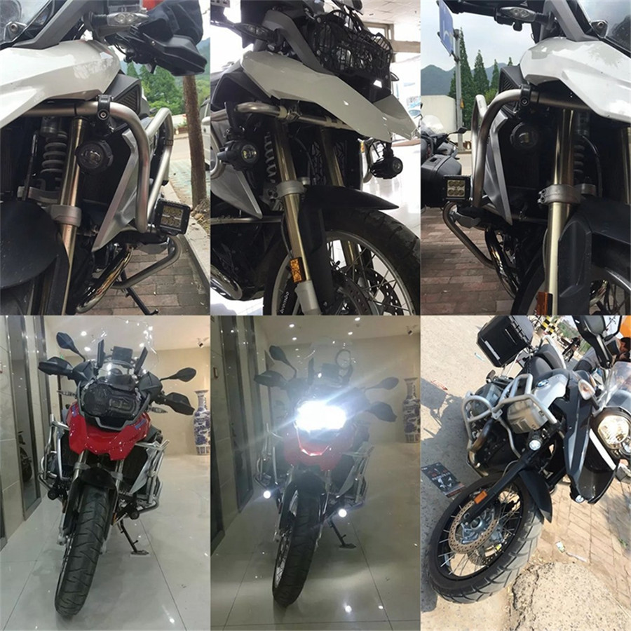 2 Pcs White LED Auxiliary Driving Fog Light 40W Headlight For BMW