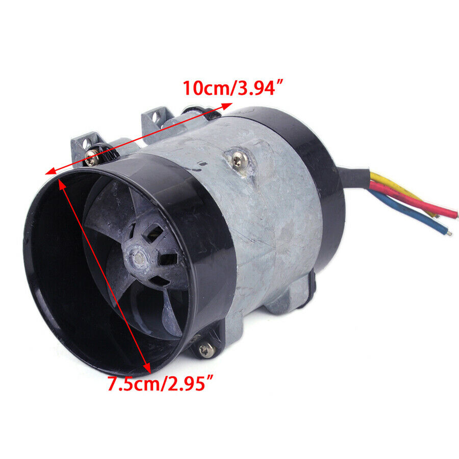 12V Car Electric Turbo Supercharger Air Intake Fan Boost w/30A