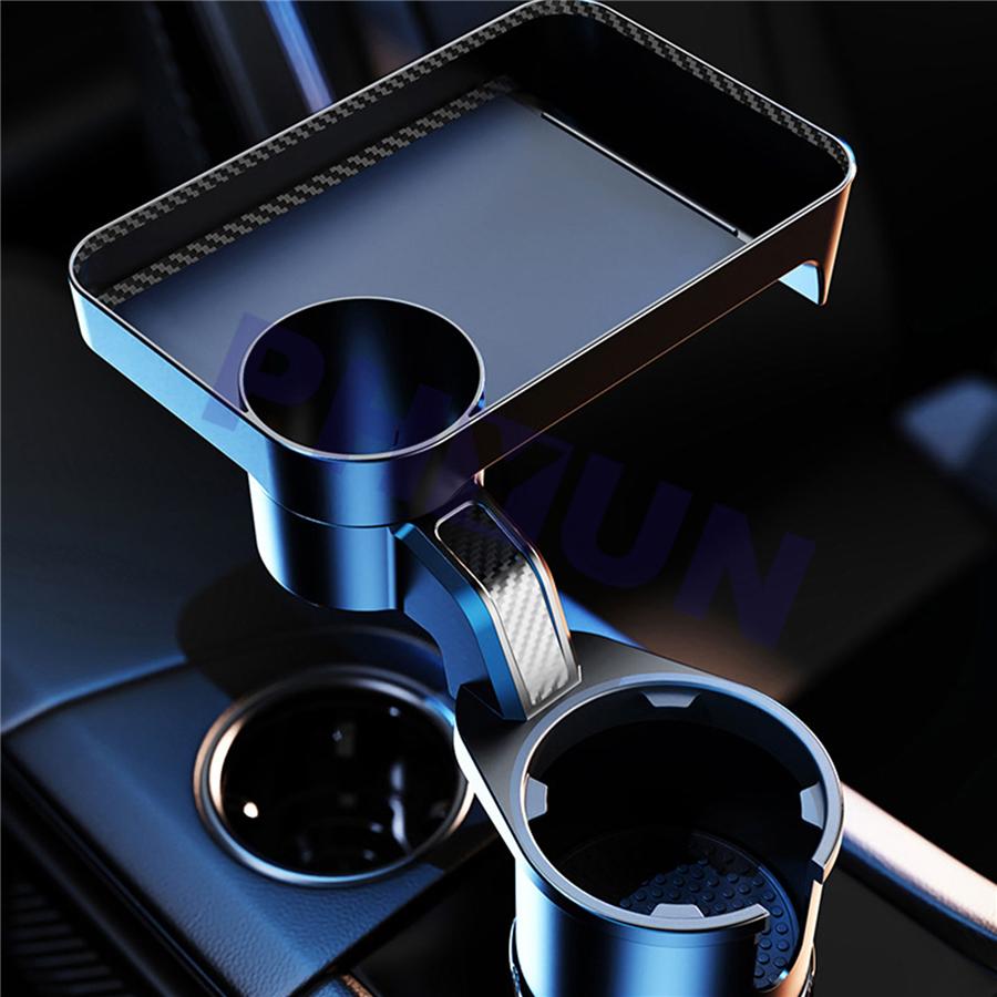 Car Cup Holder 360-degree Rotating Plate Tray Beverage Coffee