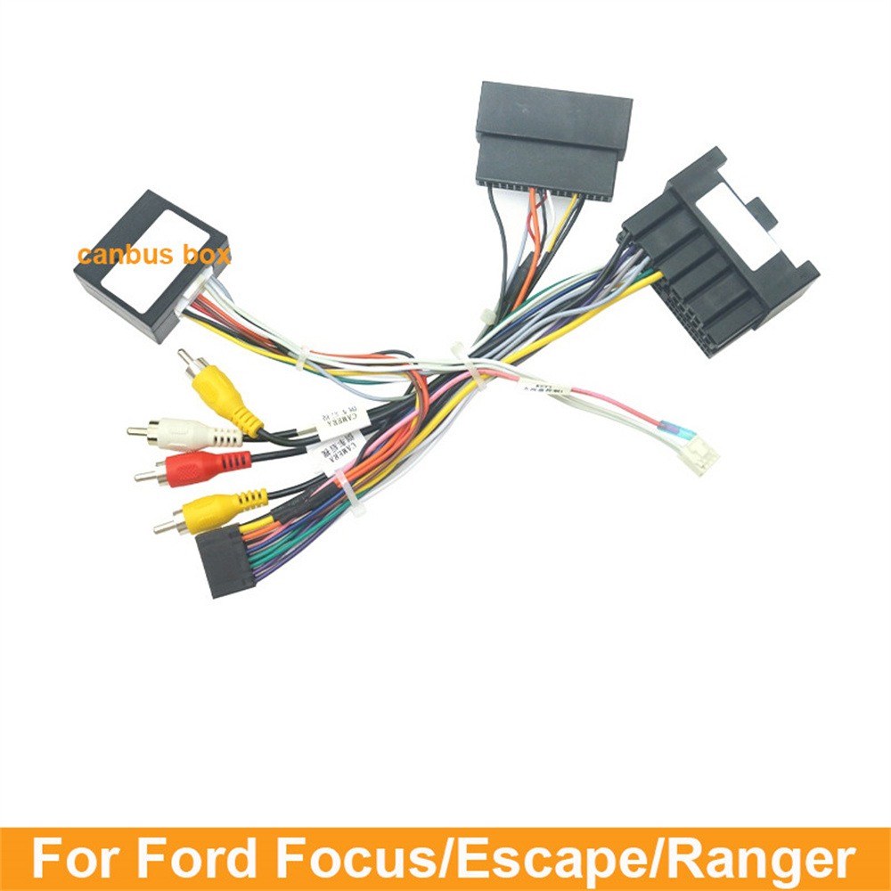 16-Pin Wiring Harness Connector W/ Canbus Box For Ford Focus