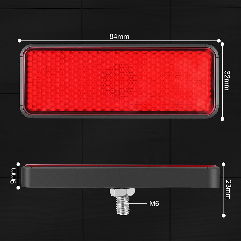 Universal Car Motorcycle Rectangle 24 LED Marker Reflector Brake Rear Tail Light Universal Car Motorcycle Rectangle 24 LED Marker Reflector Brake Rear Tail Light
