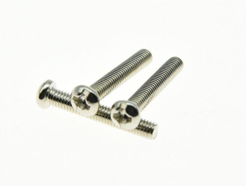 30xNickel Metric M3 Guitar Bridge Saddle Intonation Screws for Squier