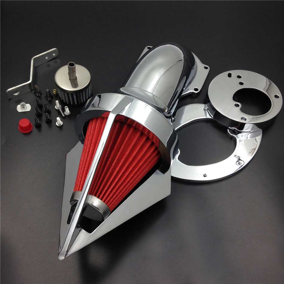 Motorcycle Cone Spike Air Cleaner intake For 19862012