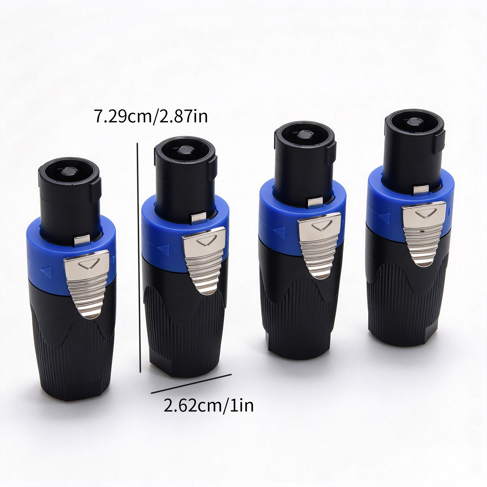 4x Durable Neutrik Speakon Connector NL4FX 4 Pole Speaker Cable
