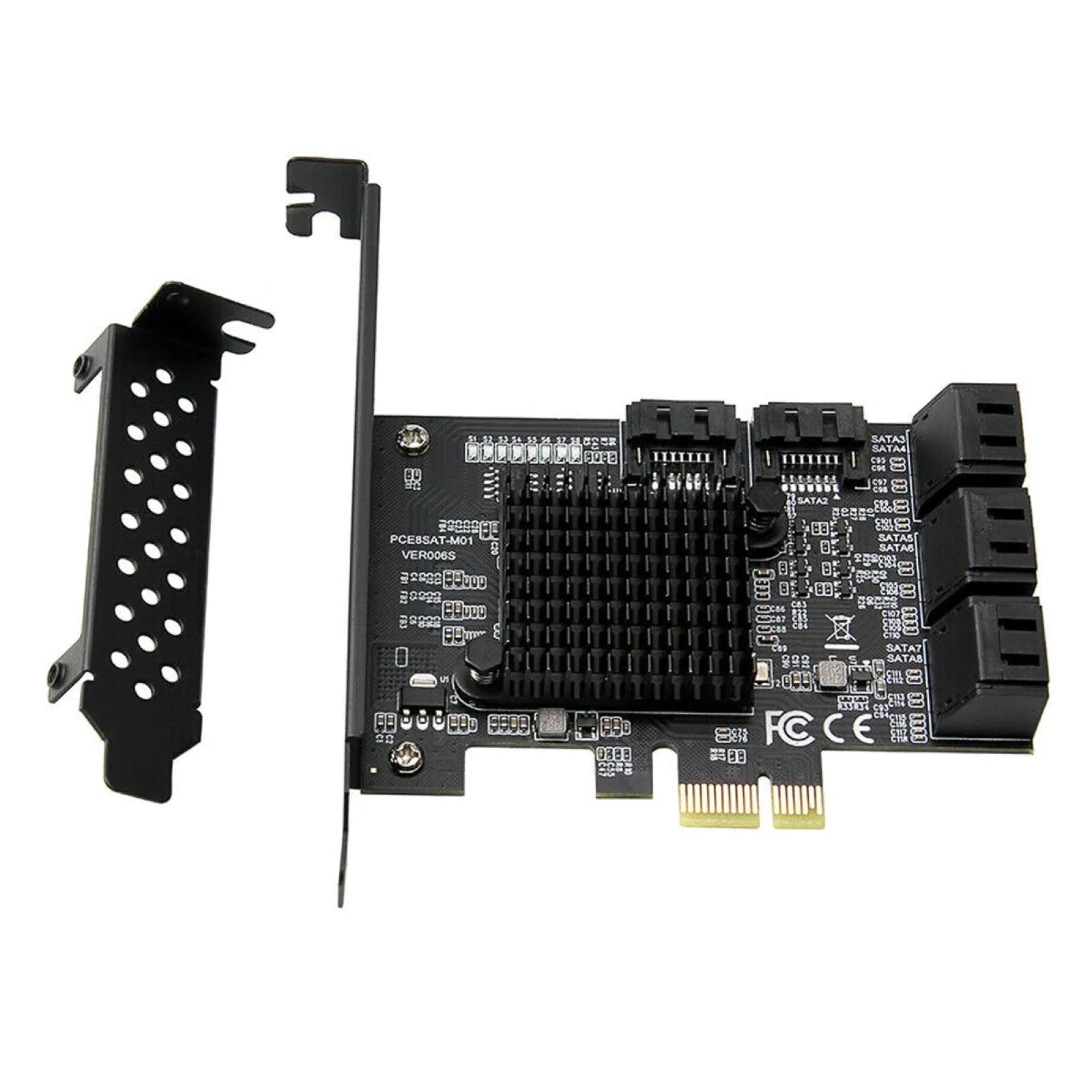 4 portos SATA PCIe adapter SATA III – PCI Express 3.0 X1 vezérlő