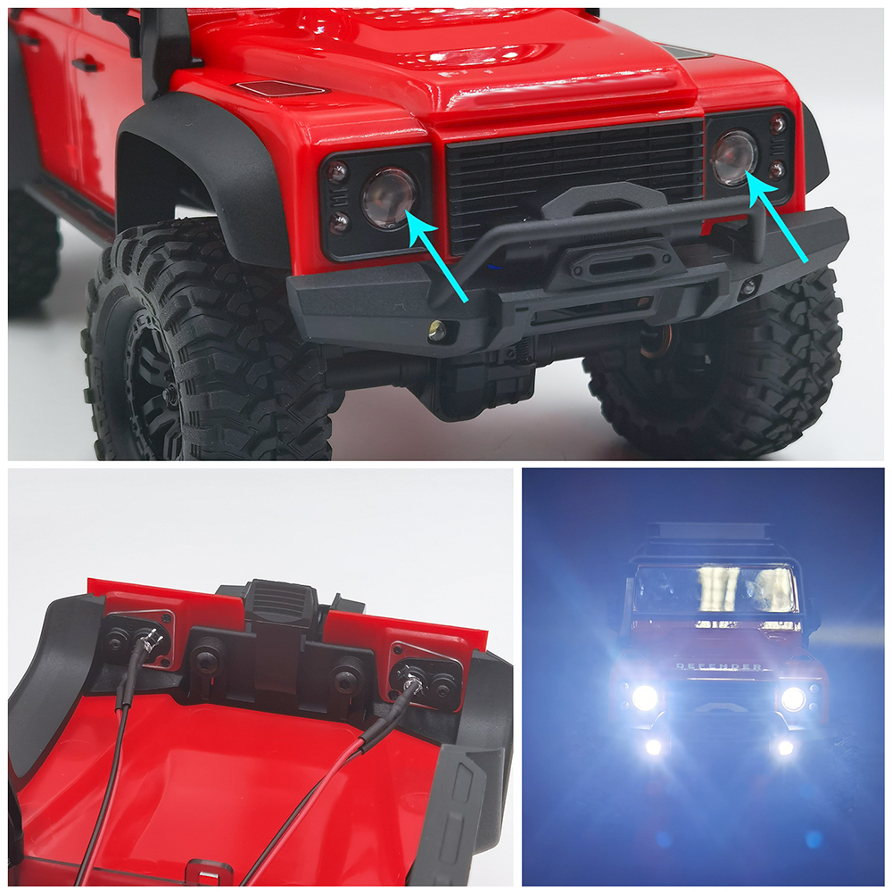 RC Scheinwerfer Rücklicht Vorne Hinten LED Licht Lampe Für Traxxas 1/18