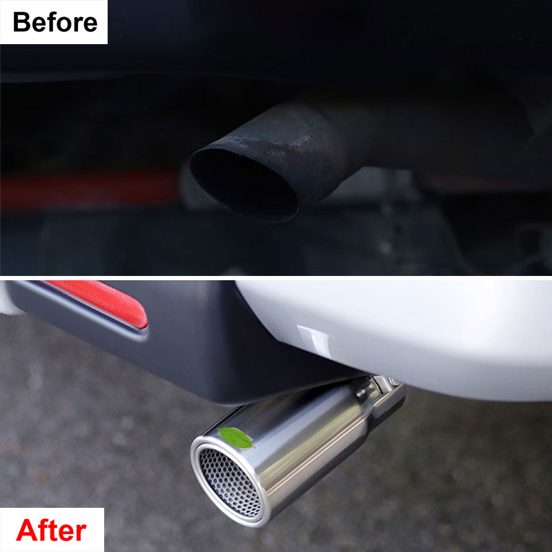 Chrome Steel Rear Exhaust Muffler Tip Tail Pipe For Toyota FJ Cruiser