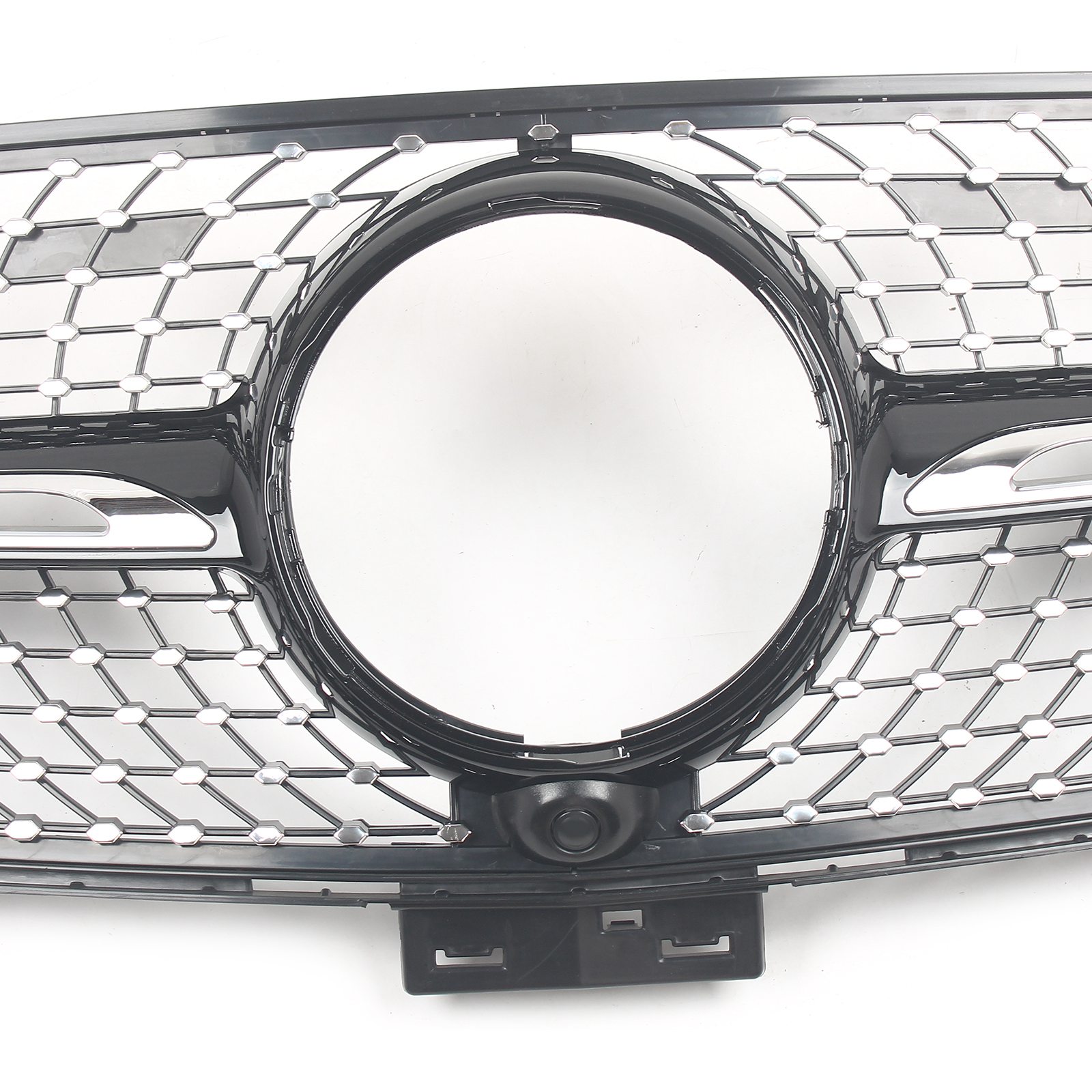 Cadre De Calandre Avant Noire Pour Mercedes GLE Coupé W292 C292 – Style GTR – Pour Phares – 2016-2018 – Installation Directe