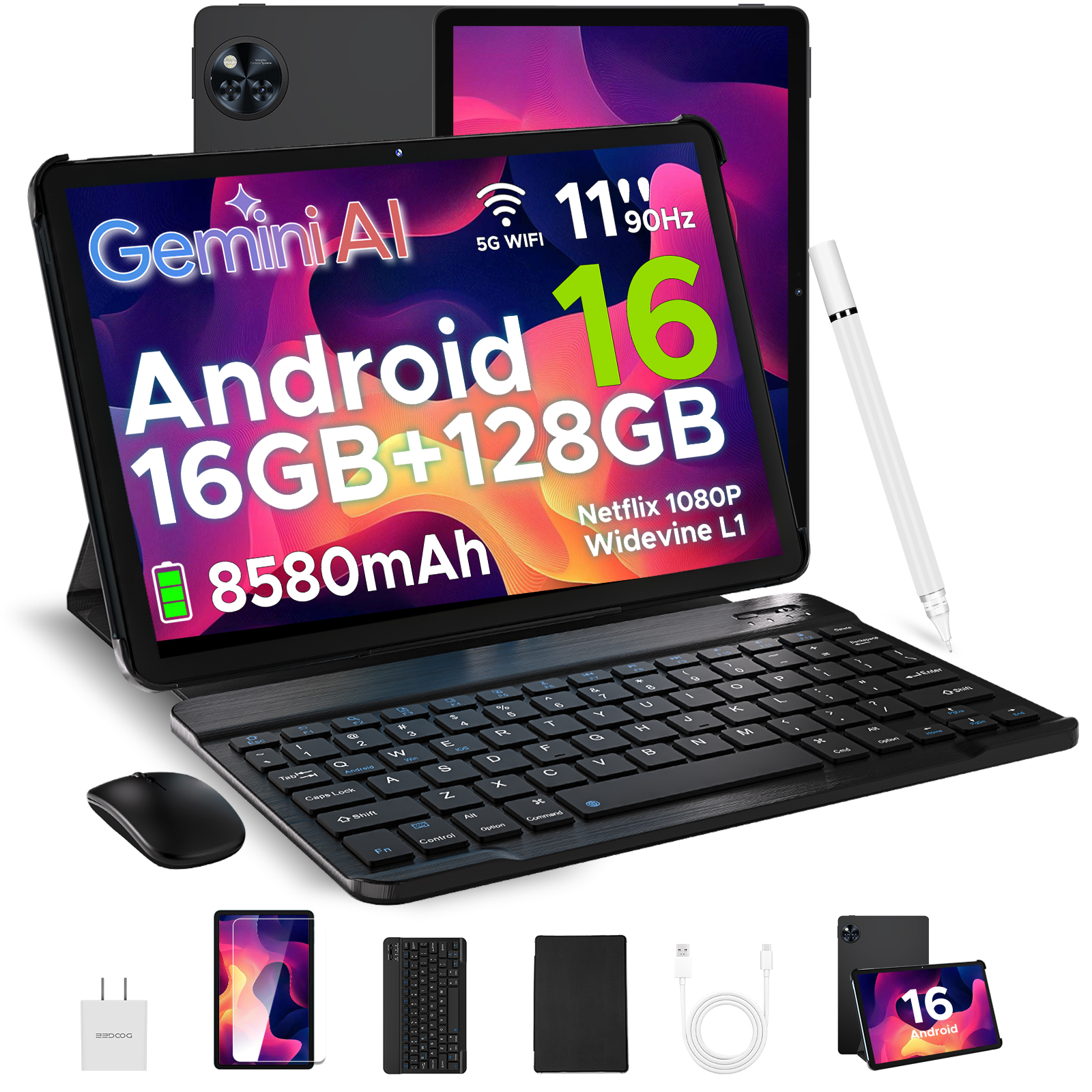 DOOGEE U11 Android 16 Tablet 11 Inch Tablet 16GB+128GB 8580mAh