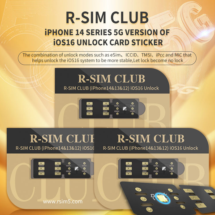 PassCode　2016-2018　LIVE　UNLIMITED　PREMIU R-SIM18 CLUB All System 5G Version IOS16 Unlock Card Sticker