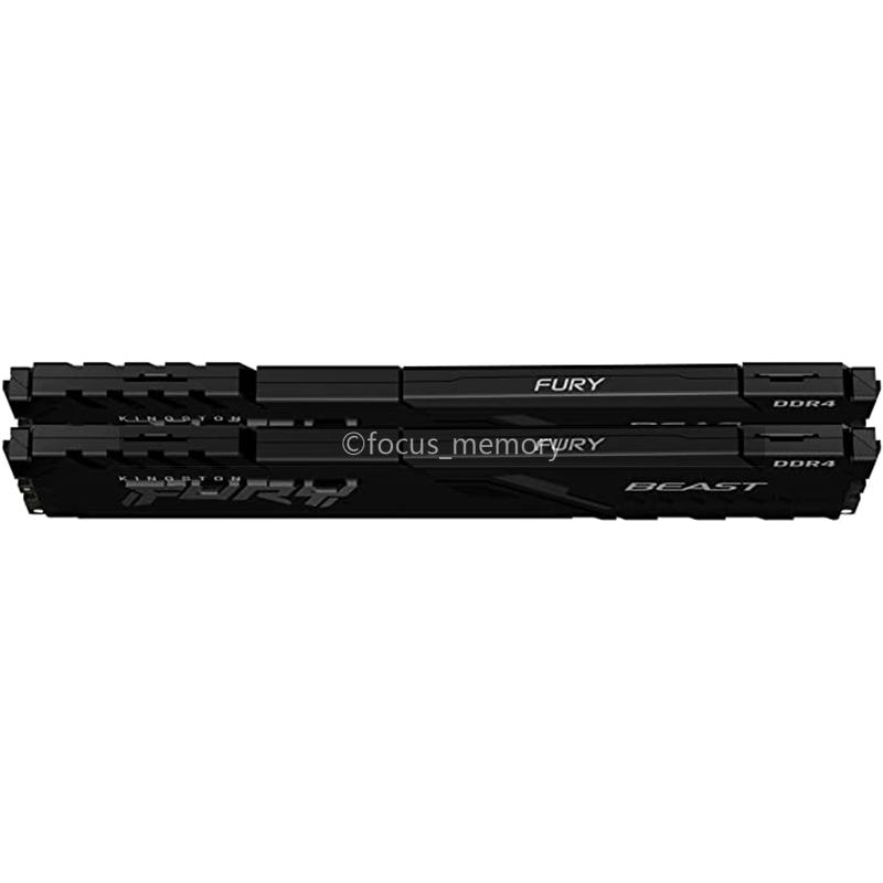 メモリー KINGSTON FURY BEAST DDR4 16GB(2x8GB) Kingston FURY Beast RGB 16GB DDR4 3200MT/s CL16 Desktop Memory