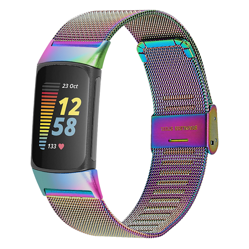 Fitbit Watch For Men Stainless Steel Mesh Band For Fitbit Charge