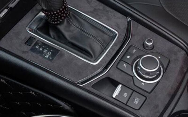For Mazda CX-5 CX5 2017-2021 Grey Suede Central Console Gear Shift