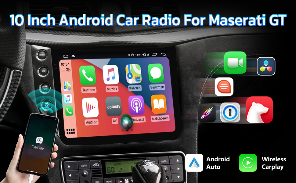 Android car radio upgrade for Maserati GT GranTurismo 2007-2017