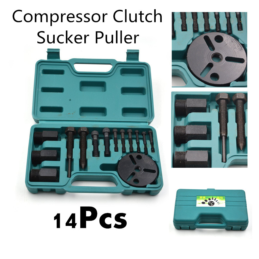 Universal Car AC Compressor Clutch Sucker Puller Kit Air Conditioning RepairTool