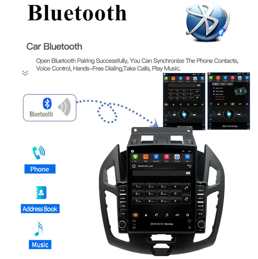 For Ford Transit Connect 2014-2018 Car Radio Android 13 GPS