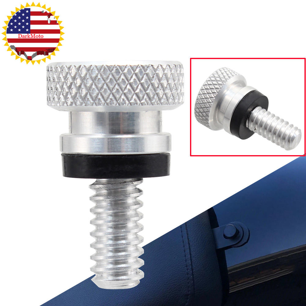 Dyna Street Glide 1996-2020,2 PCS Chrome Rear Fender Seat Bolt Screw Mount Compatible for Most Harley Touring Fatbob Softail Streetbob