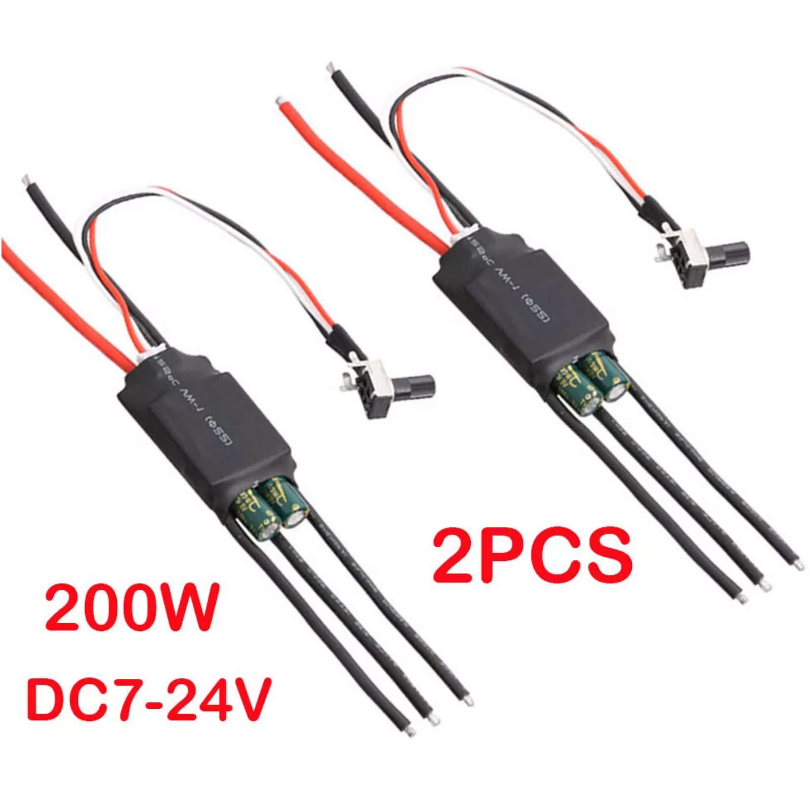 DC 12V/24V/48V BLDC 6-60V 400W/3 Fase Brushless Motore Controller Lato - Foto 6