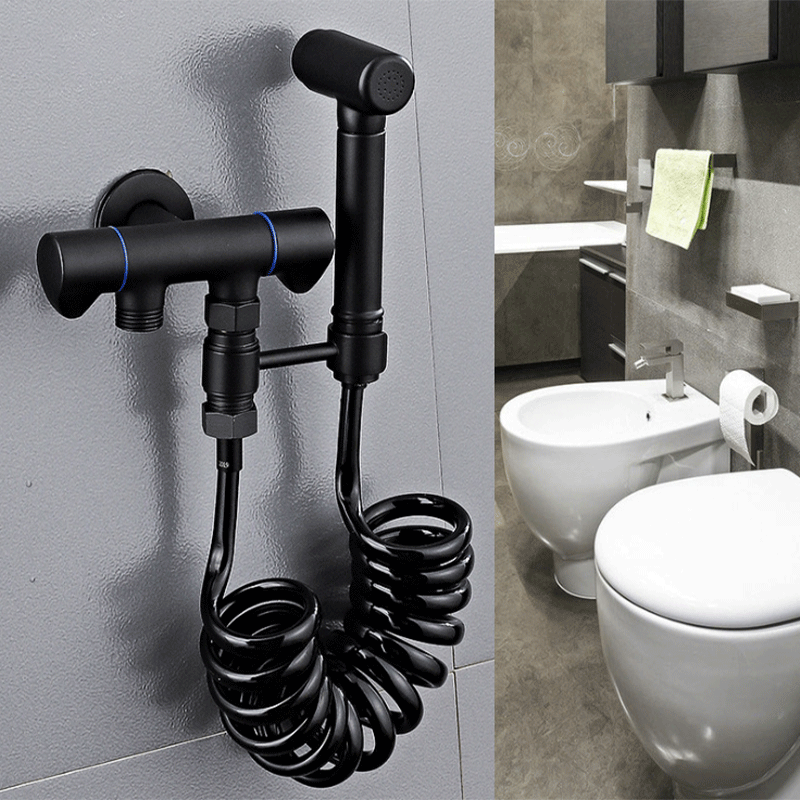 Copper Handheld Sprayer Cleaning Bidet Urinal Bathroom Shower Bathtub Faucets