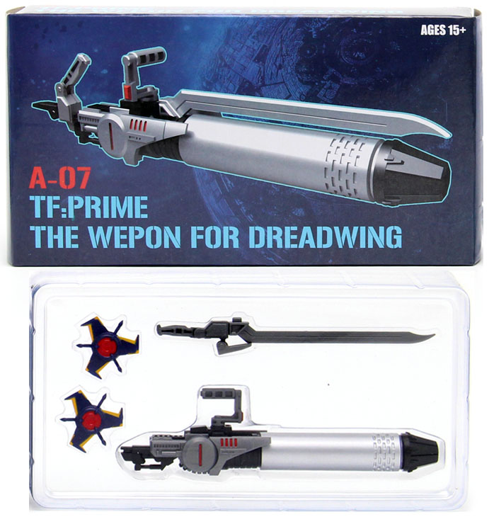 SXS A-06/A-07 Upgrade kits For TFP Skyquake Dreadwing Weapon SXS A-06/A-07 Upgrade kits For TFP Skyquake Dreadwing Weapon