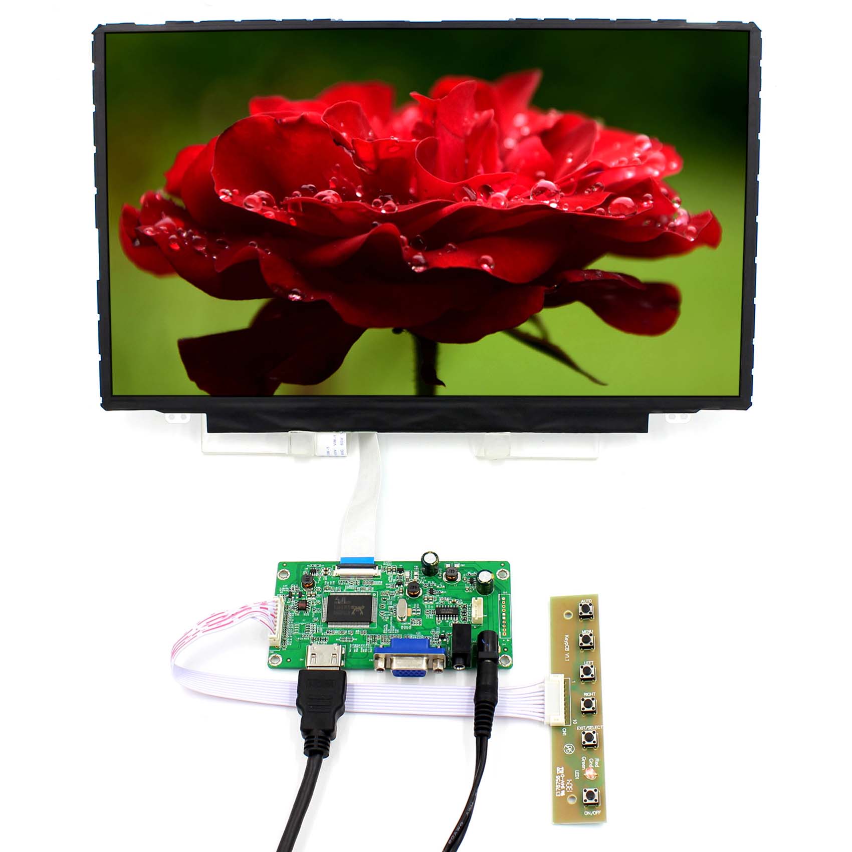 Bin for hdmi to edp lcd controller driver board power adapter kit for pc