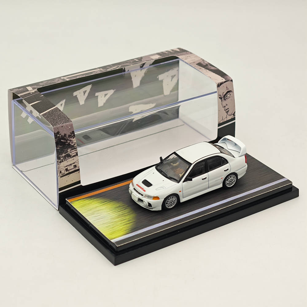 Hobby Japan 1/64 Mitsubishi Lancer RS Evolution IV INITIAL D White