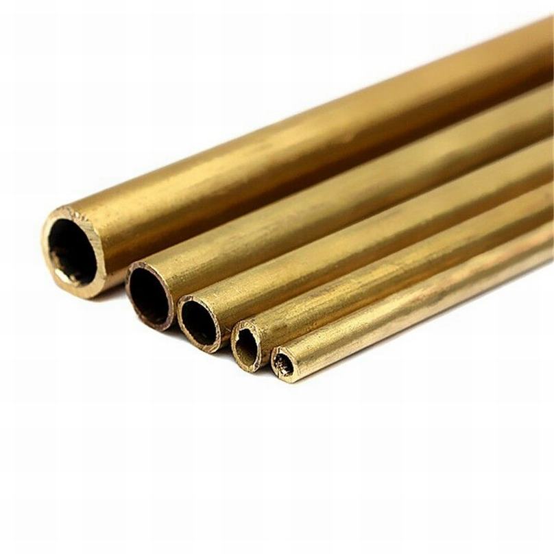 4/5/8/10/15/20/25mm OD Round Brass Tube Pipe Rod 1mm/2mm Wall 200mm