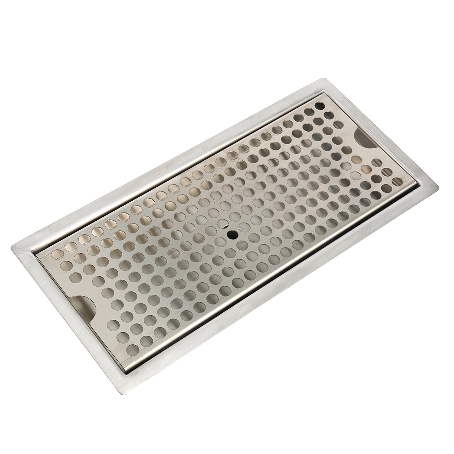 Beer Drip Tray Stainless Steel Flush Mount Drip Tray w/ Drain 12" US