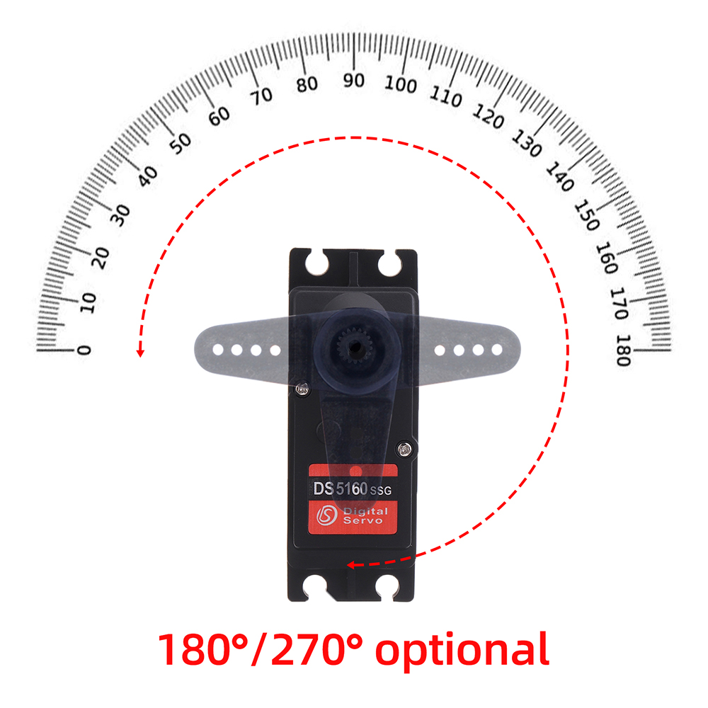 ZOSKAY 60kg Digital Servo DS5160 – For 1/5 Scale RC Cars Like Baja, Redcat, HPI