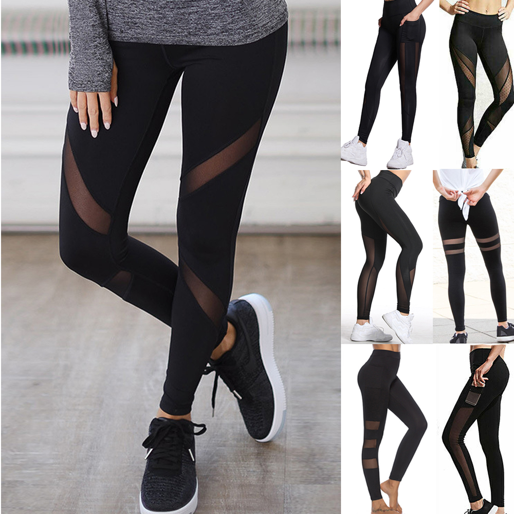 black high waisted leggings gym