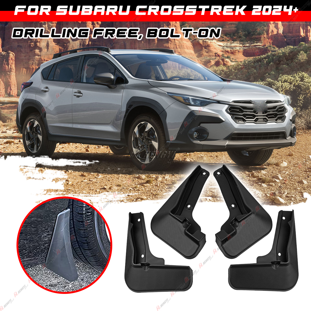 4pcs For Subaru Crosstrek 2024-2025 Mud Flaps Splash Guard Fender