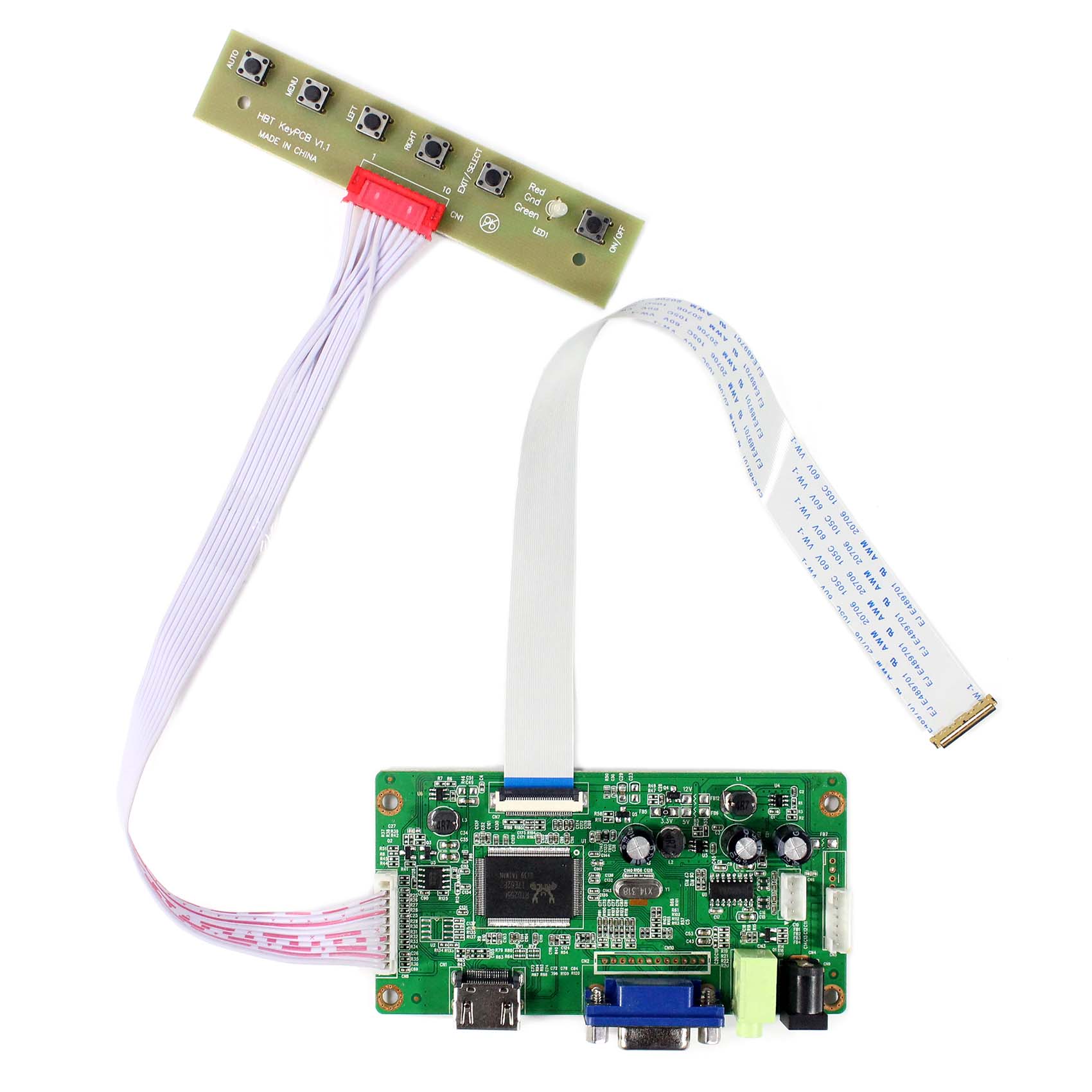 B156HW01 LP173WF1 TV//HDMI//VGA//AV//USB//AUDIO LCD Control Board For 1920x1080 LCD