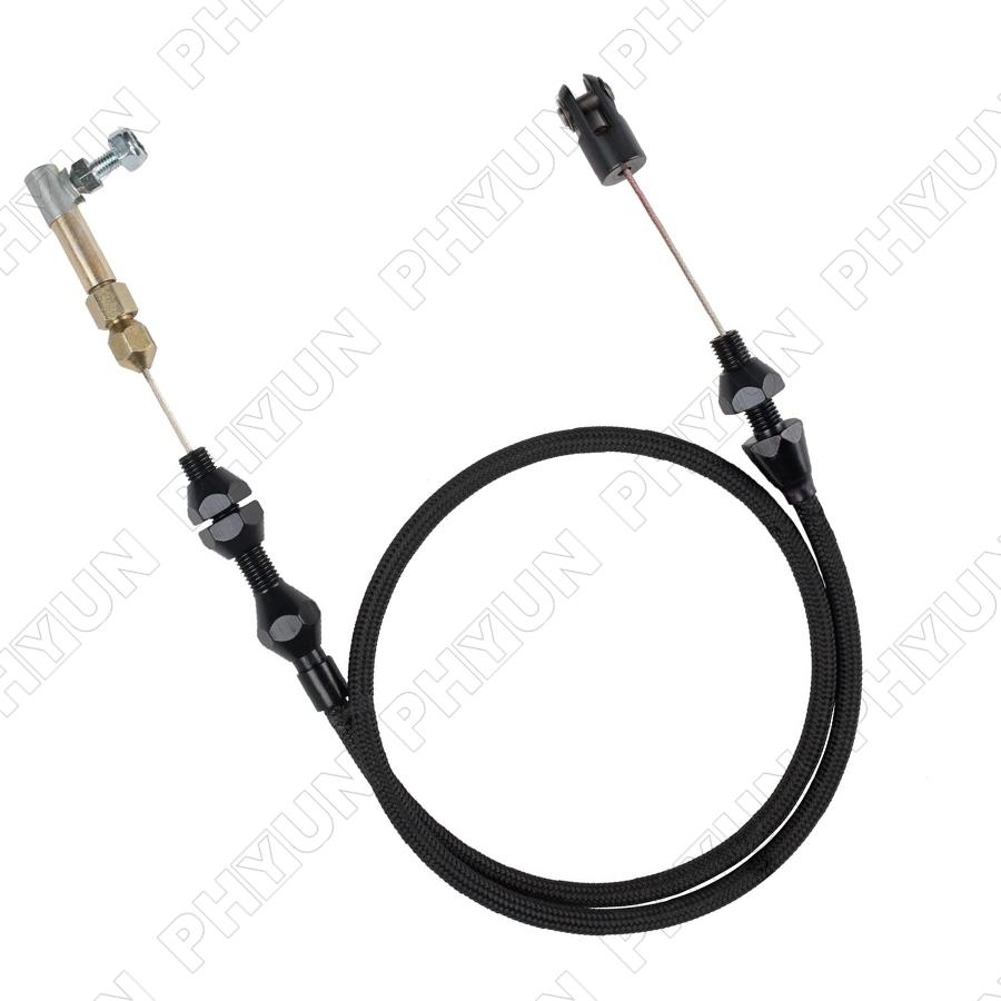 Universal Throttle Cable Stainless Steel 24" for Mopar Ford GM and More