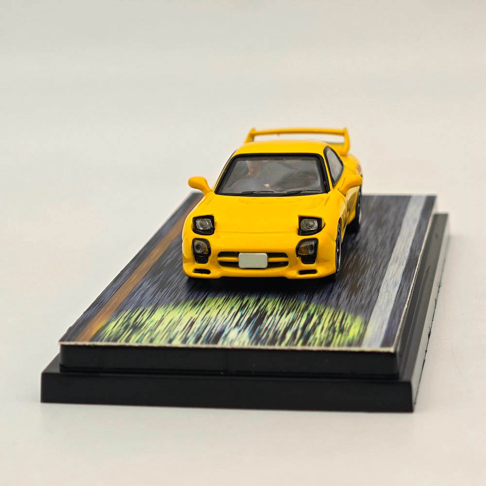 Hobby Japan 1/64 Mazda RX-7 FD3S RedSuns Initial D Open Headlights