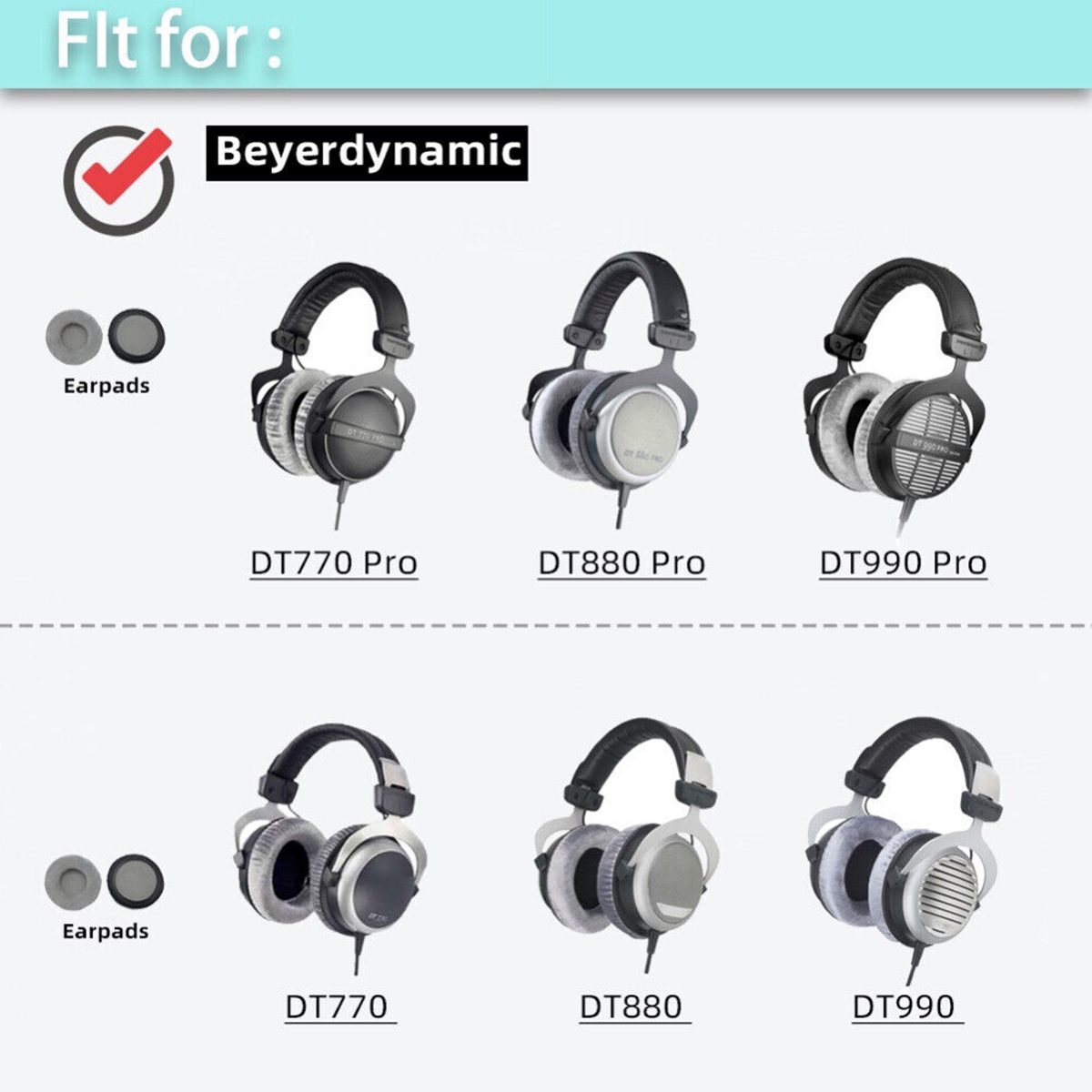 Amazon.com: DT 990 Pro Earpads Replacement DT 770 Pro Ear