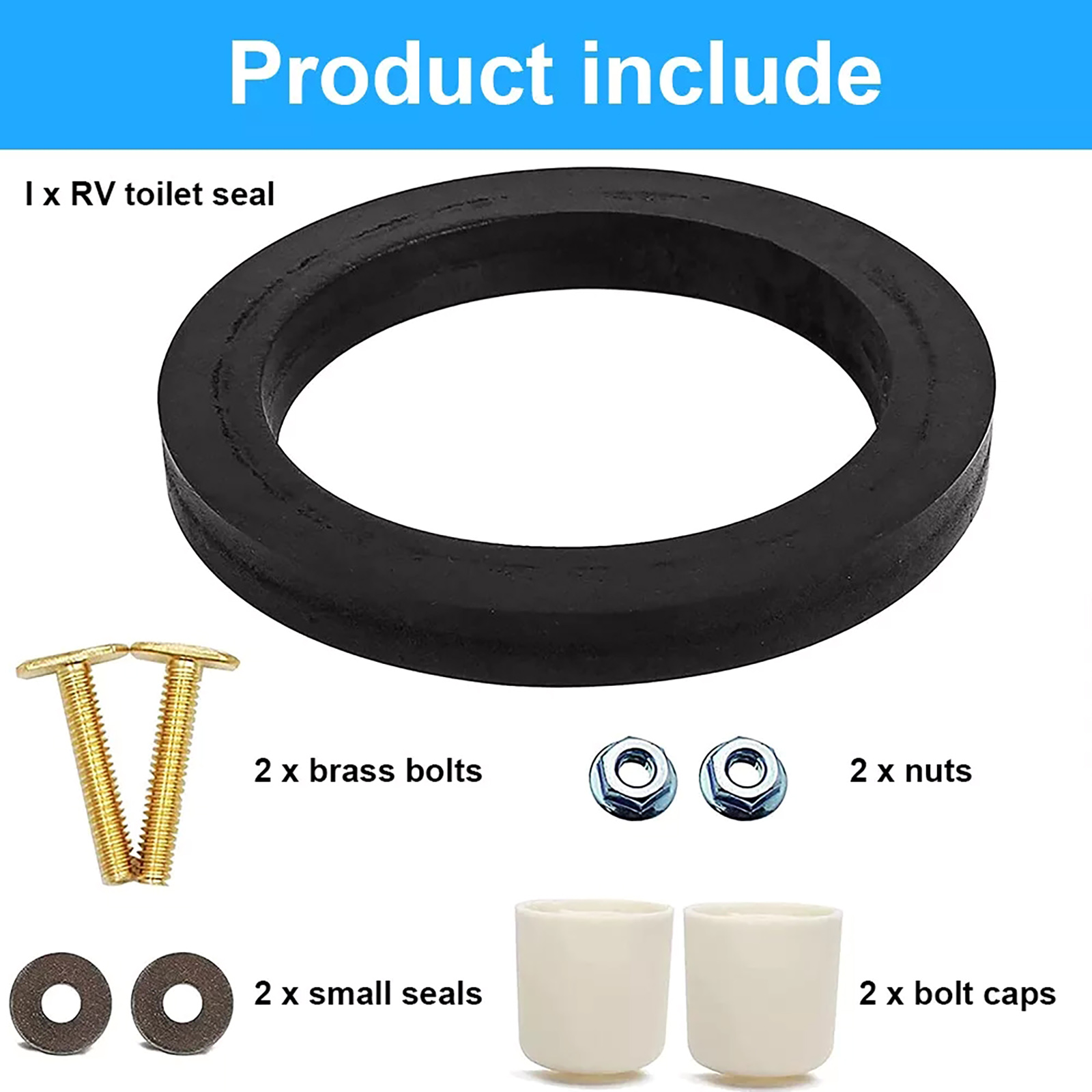 1set RV Toilet Seal Gasket Kit For Dometic 300 310 320 Series RV