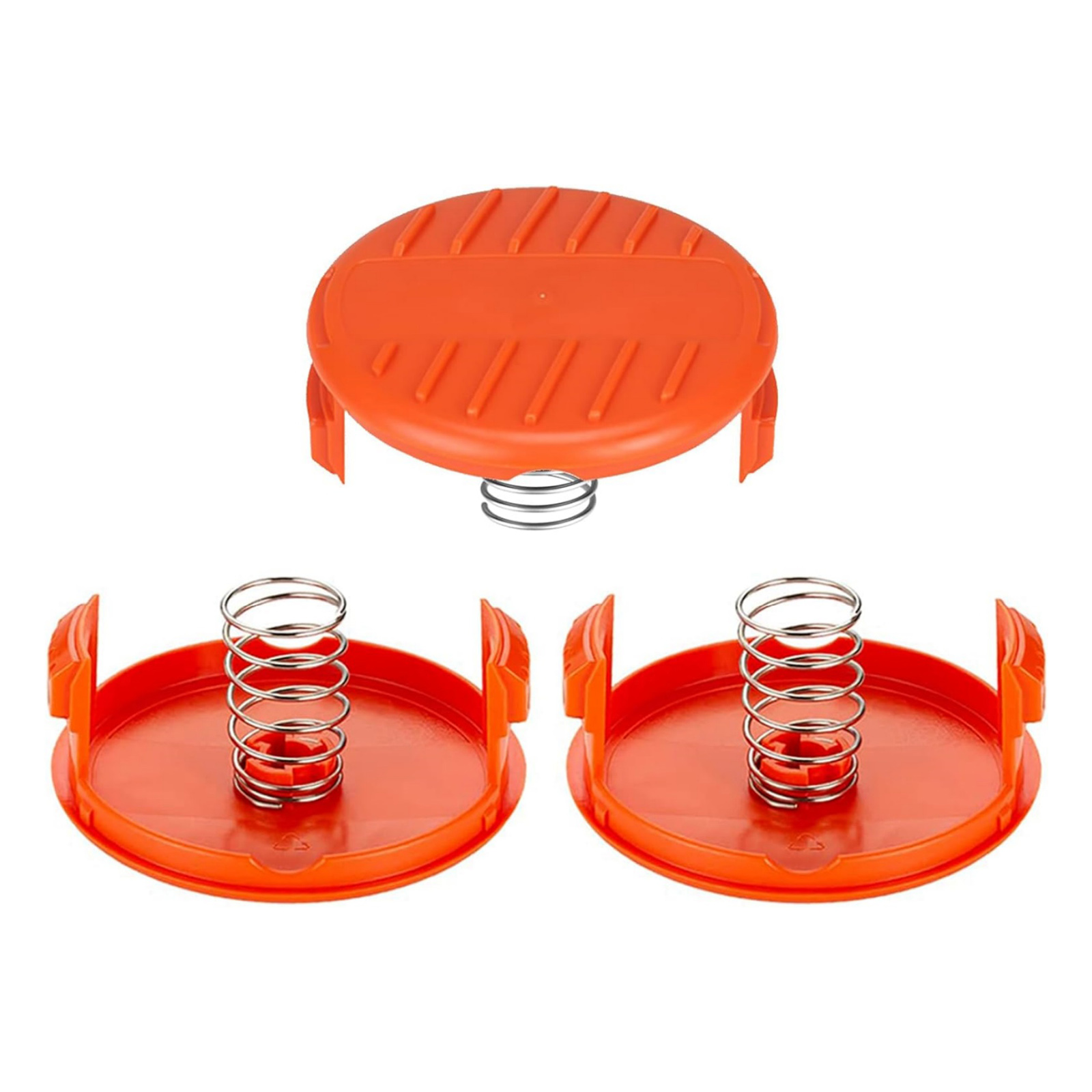 3PCS Replacement Spool Cap & Spring For Black & Decker LST201