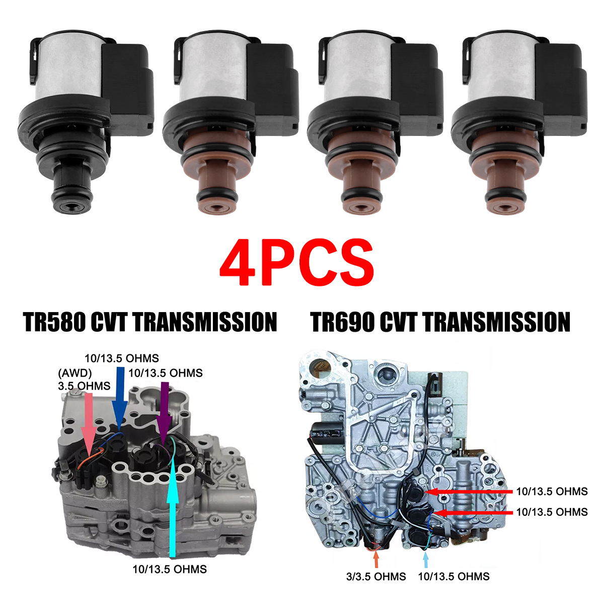 thumbnail image 2 of Transpeed TCC Lock Up Solenoid For Subaru Lineartronic CVT TR580 TR690 2 of 4