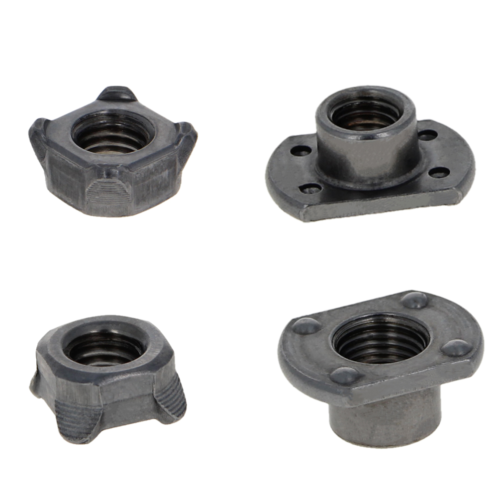 M4 M6 M8 M10 Square Weld Nut Steel Metric Square Hex Nuts Tee Type
