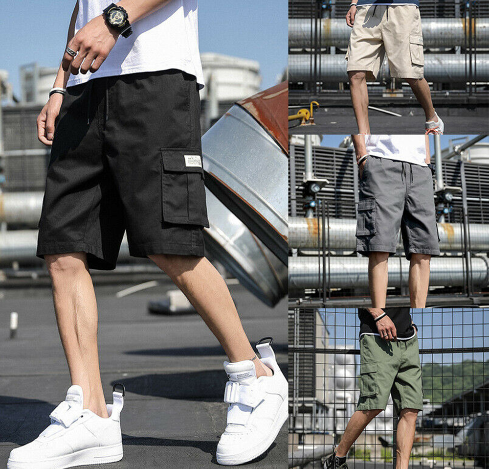 KMRii - Linen Cargo Shorts (Khaki) | chord online store